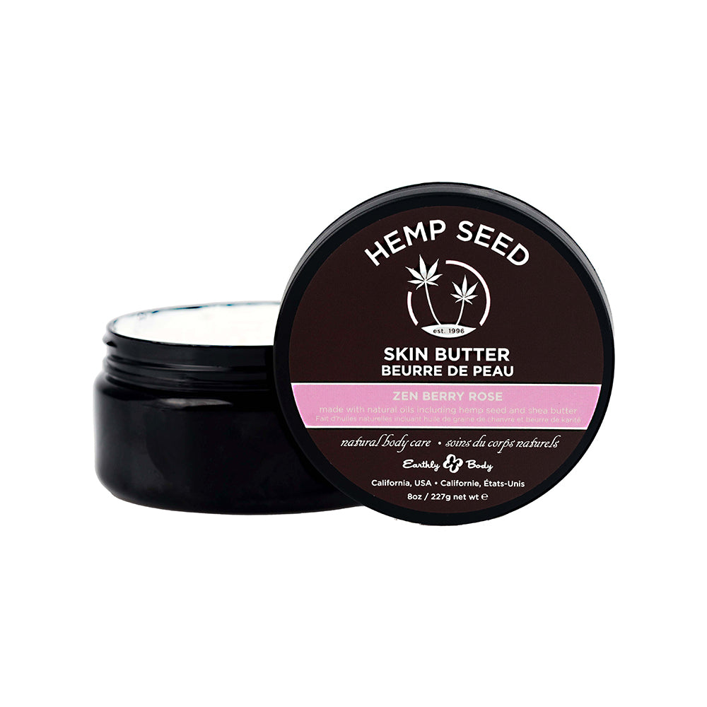 Earthly Body Hemp Seed Skin Butter-Zen Berry Rose 8Oz