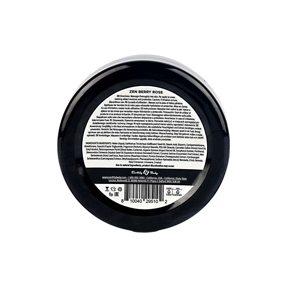 Earthly Body Hemp Seed Skin Butter-Zen Berry Rose 8Oz