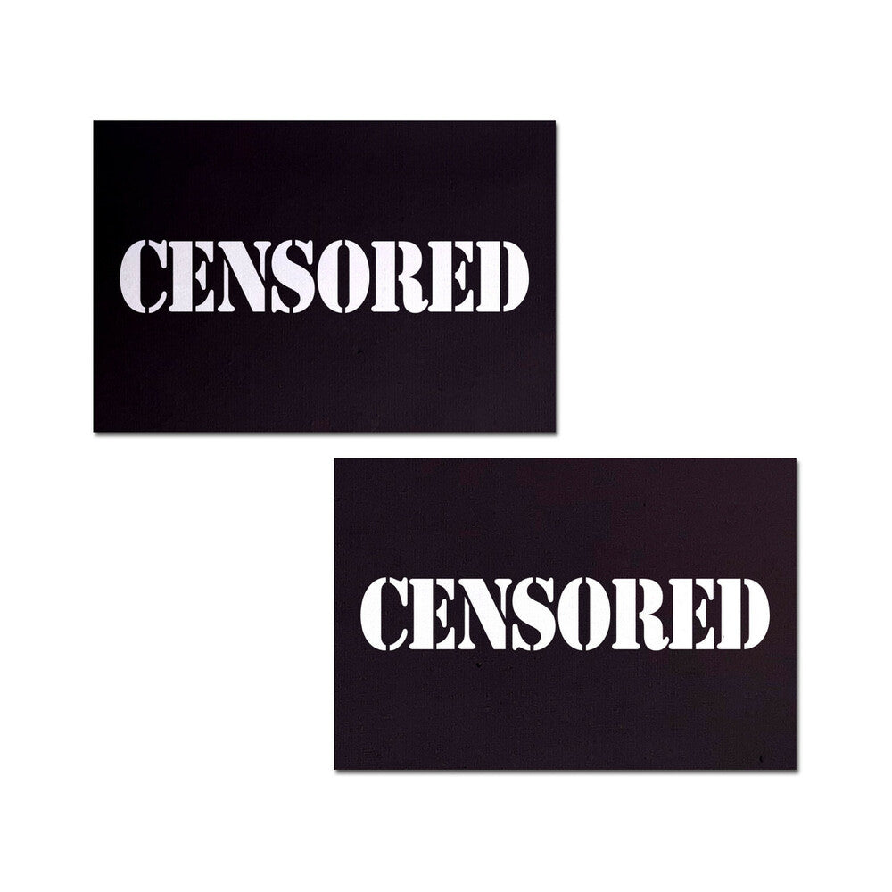Censored Bar Black Pasties O/S
