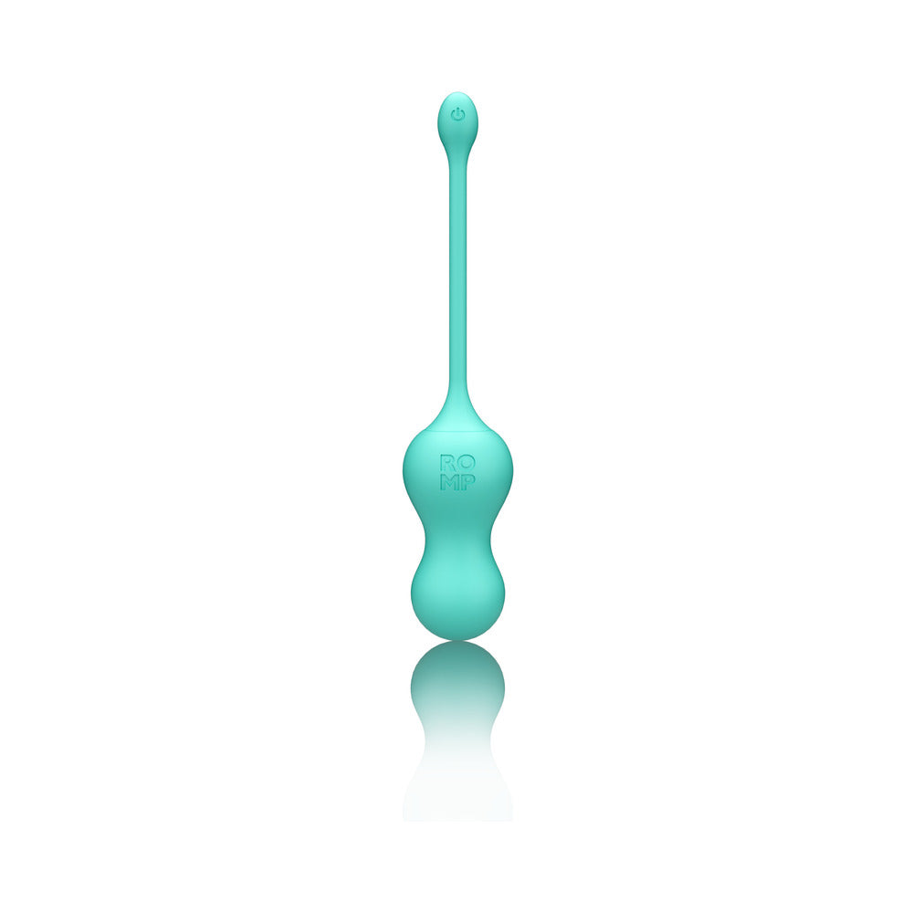Romp Cello Rechargeable Remote-Controlled Silicone G-Spot Egg Vibrator Light Teal