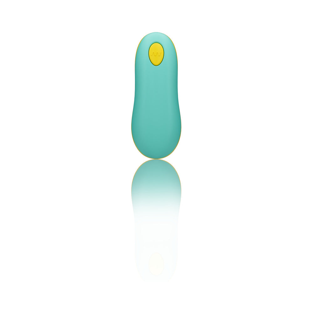 Romp Cello Rechargeable Remote-Controlled Silicone G-Spot Egg Vibrator Light Teal