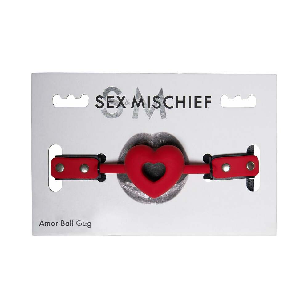 Sportsheets Sex &amp; Mischief Amor Ball Gag Red