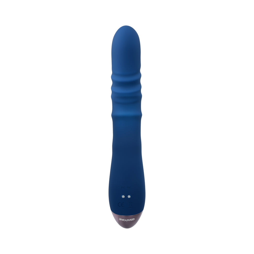 Evolved The Ringer Rechargeable Thrusting Rabbit - Blue