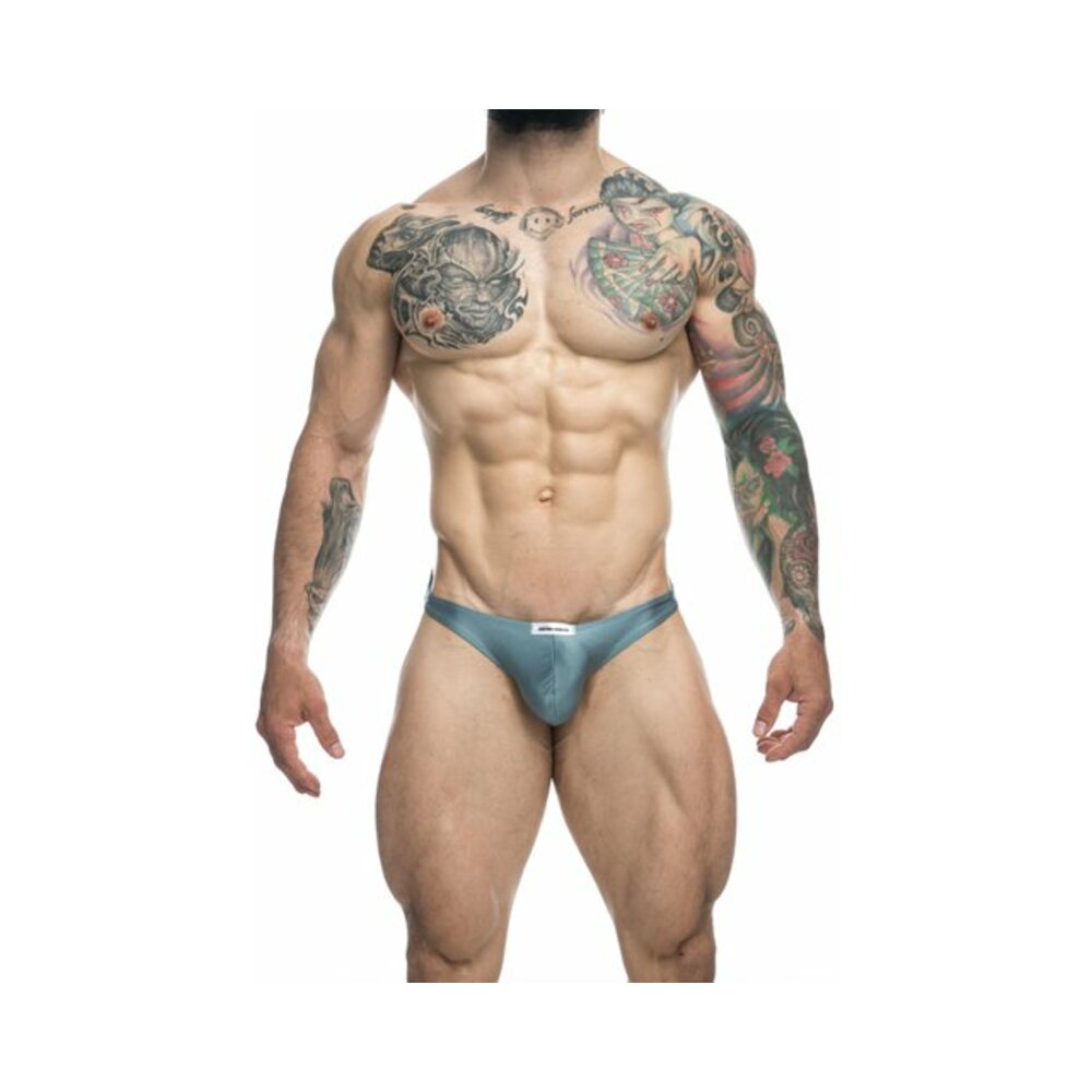 Malebasics Justin + Simon Classic Tanga Metal Green 2Xl