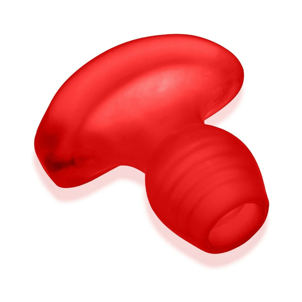 Oxballs Glowhole-1 Hollow Buttplug With Led Insert Small Red Morph