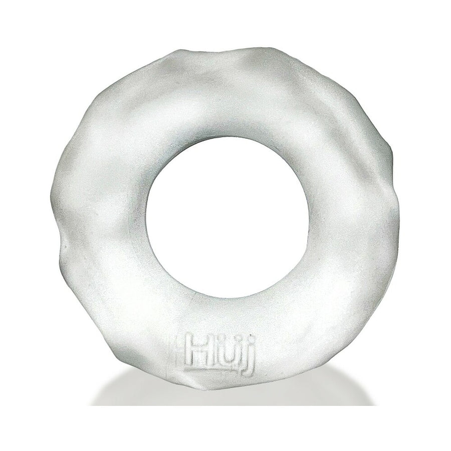 Hunkyjunk Fractal Tactile Cockring Clear Ice