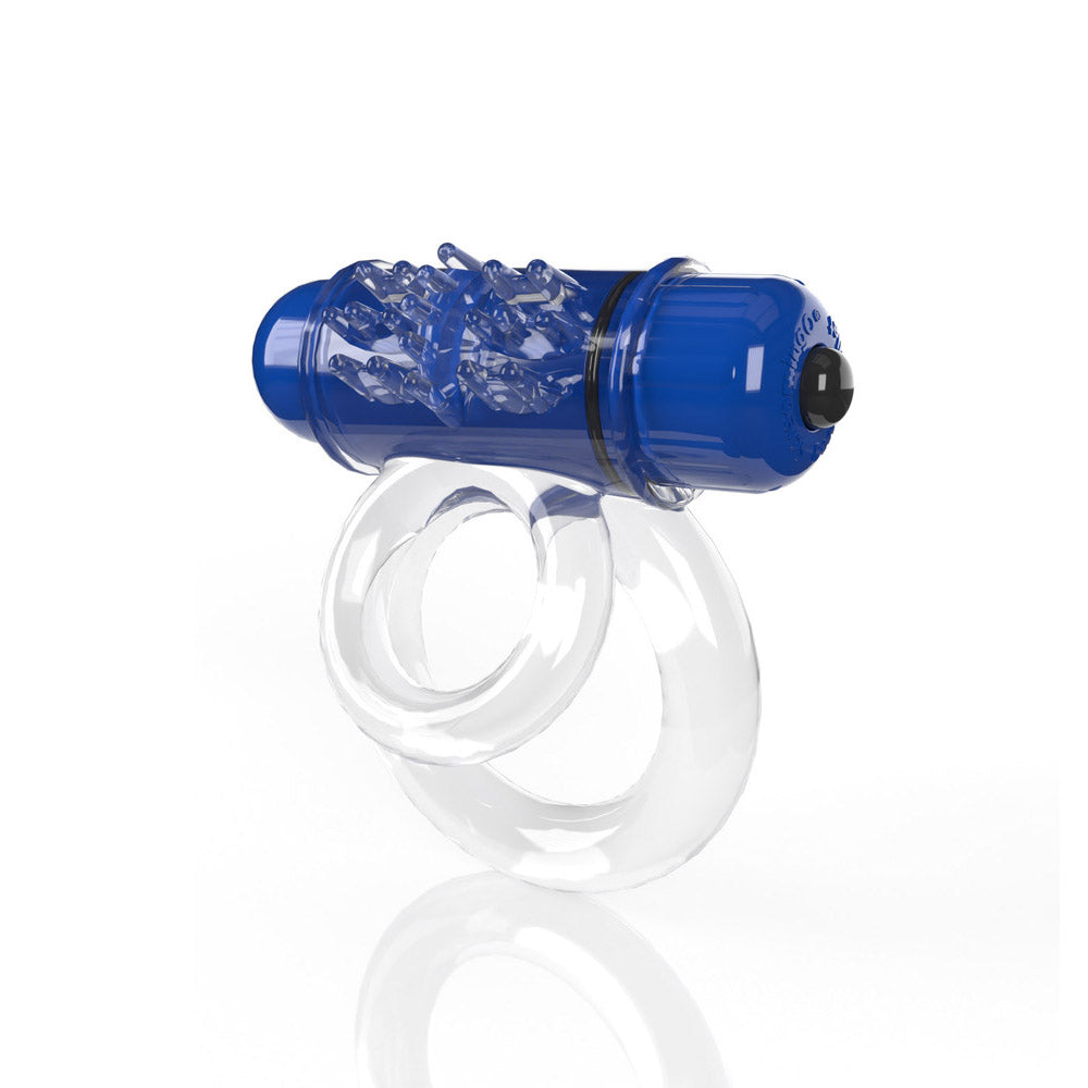 Screaming O 4B Doubleo 6 Vibrating Double Cockring Blueberry