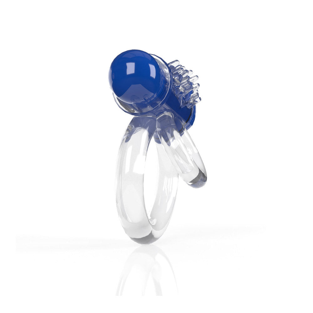 Screaming O 4B Doubleo 6 Vibrating Double Cockring Blueberry
