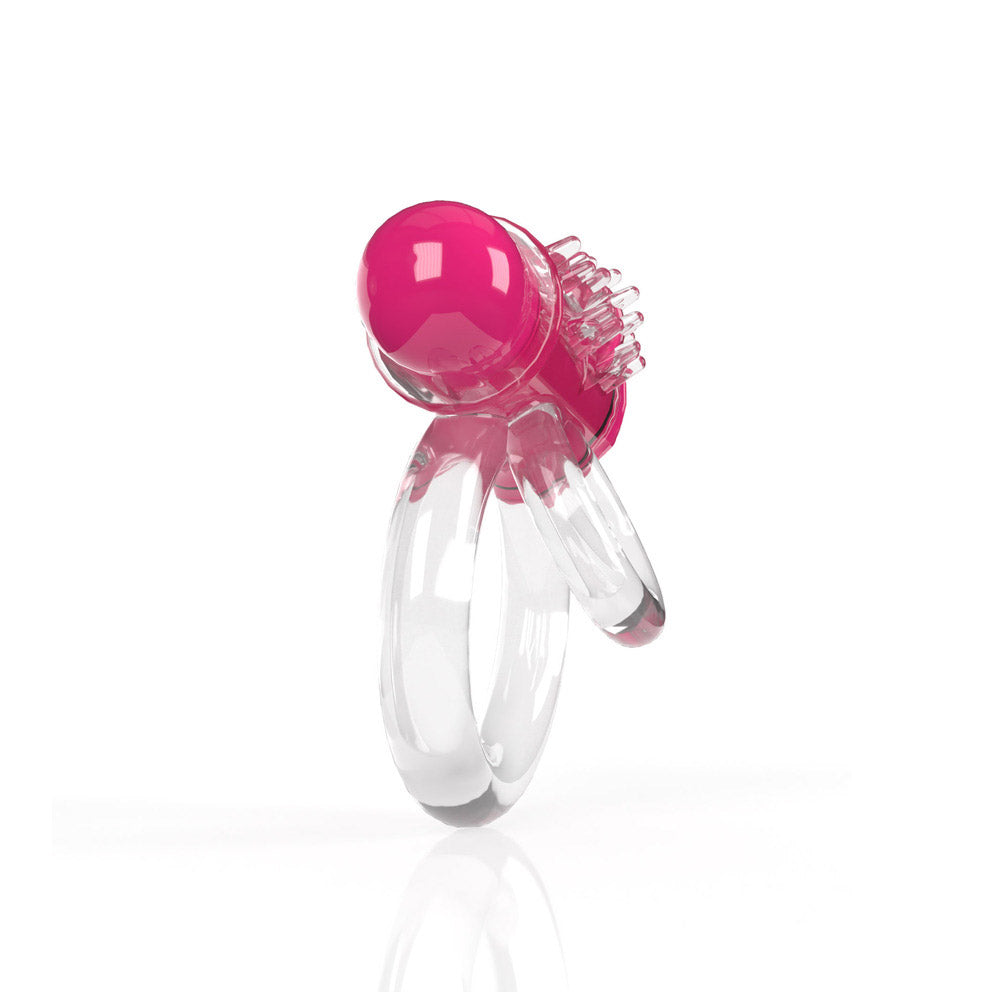 Screaming O 4B Doubleo 6 Vibrating Double Cockring Strawberry