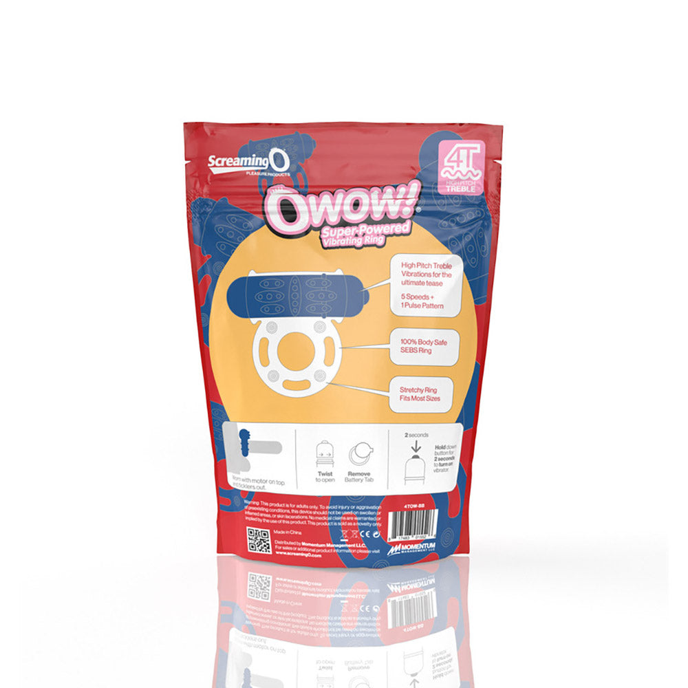 Screaming O 4T Owow Vibrating Cockring Blueberry