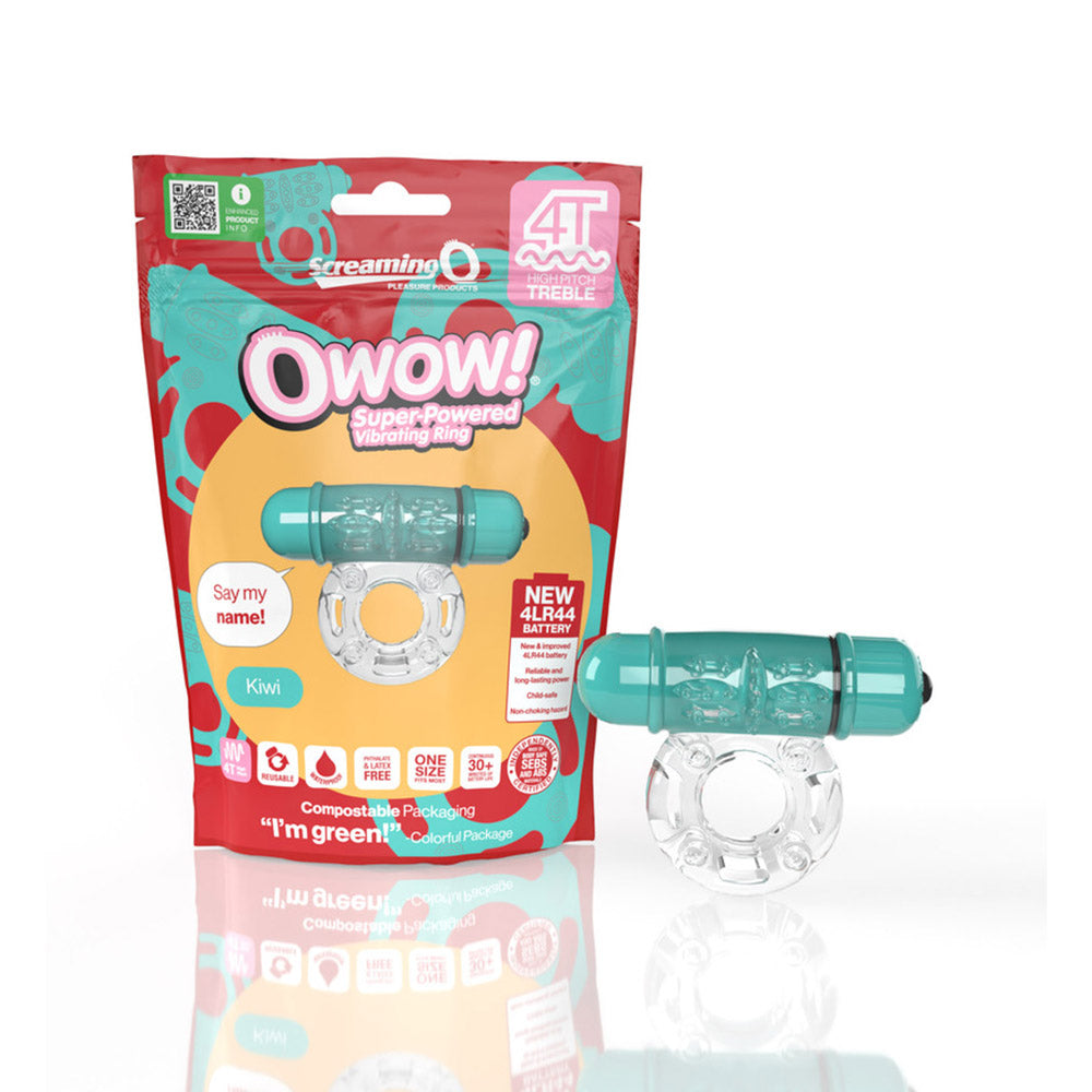 Screaming O 4T Owow Vibrating Cockring Kiwi