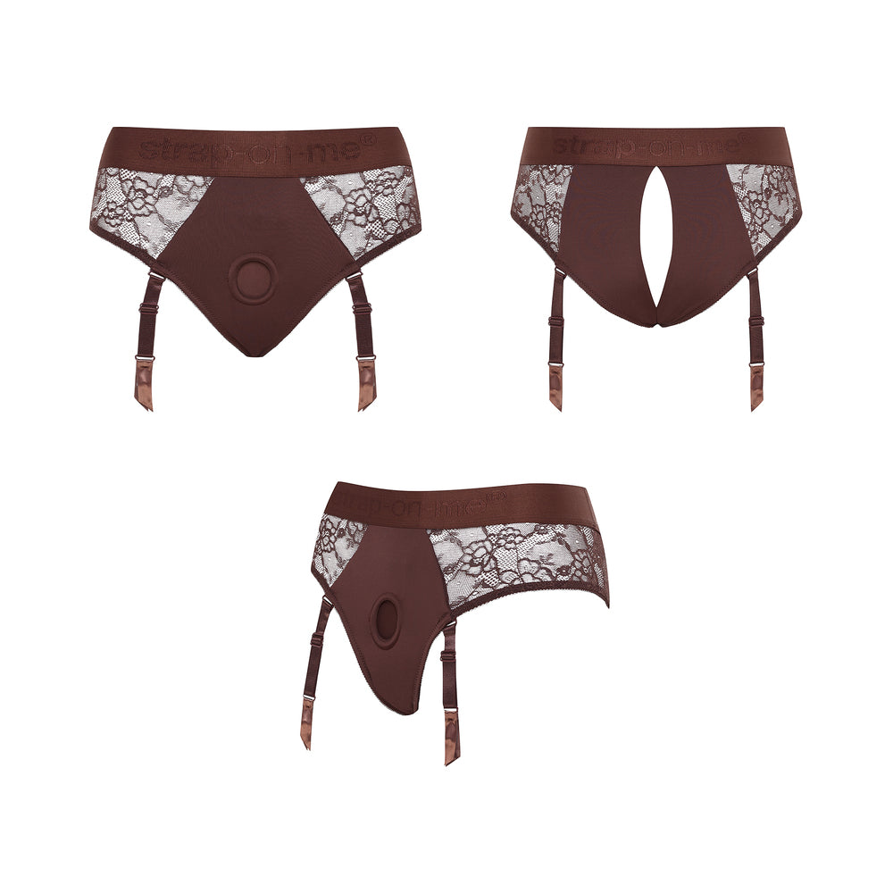 Strap On Me Diva Lingerie Harness Chocolate M