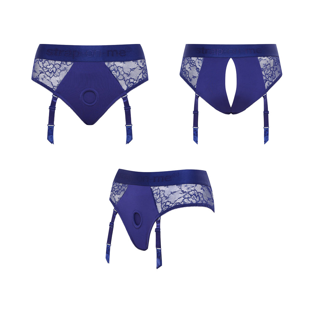 Strap On Me Diva Lingerie Harness Royal Blue M