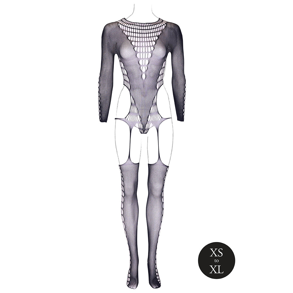 Shots Le Desir Shade Kalyke Xxiii Bodystocking With Turtleneck Black O/S