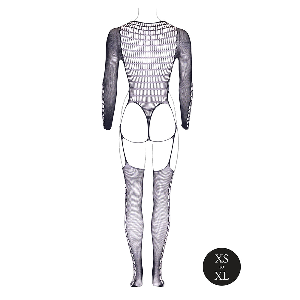 Shots Le Desir Shade Kalyke Xxiii Bodystocking With Turtleneck Black O/S