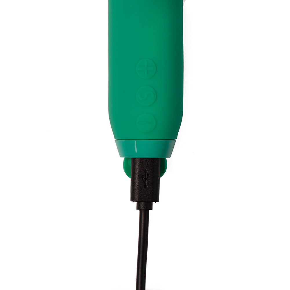 Je Joue Amour Rechargeable Silicone Heart Shaped Fluttering Bullet Vibrator Emerald Green