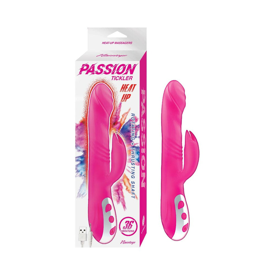 Passion Tickler Heat Up Dual Stimulator Pink