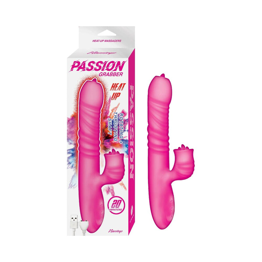 Passion Grabber Heat Up Dual Stimulator Pink