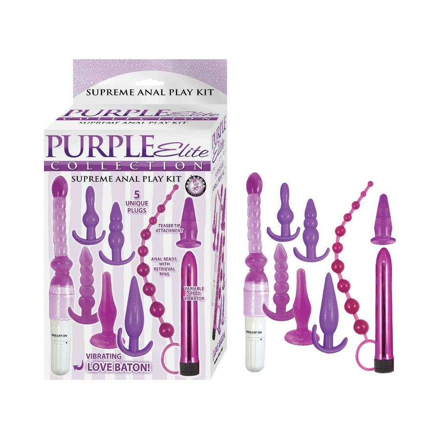 Purple Elite Collection Supreme Anal Play Kit Purple