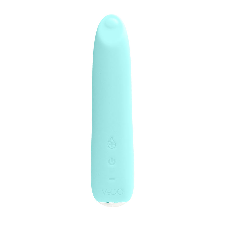 Vedo Boom Rechargeable Warming Silicone Slimline Vibrator Turquoise