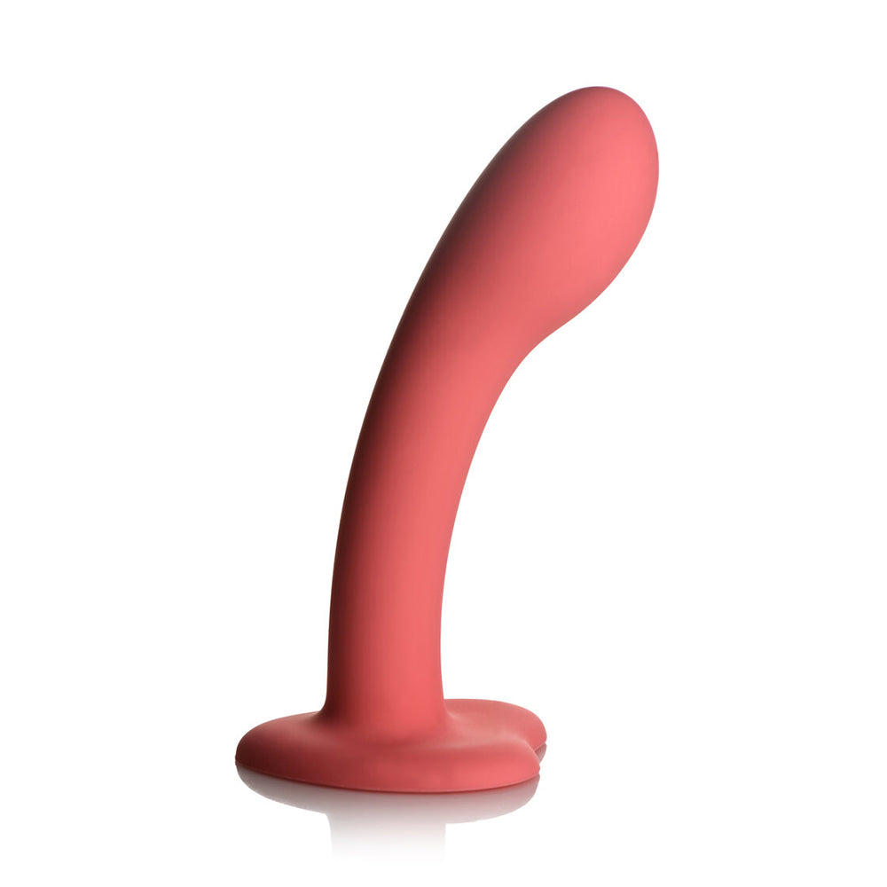 Simply Sweet G-Spot 7 In. Silicone Dildo Pink