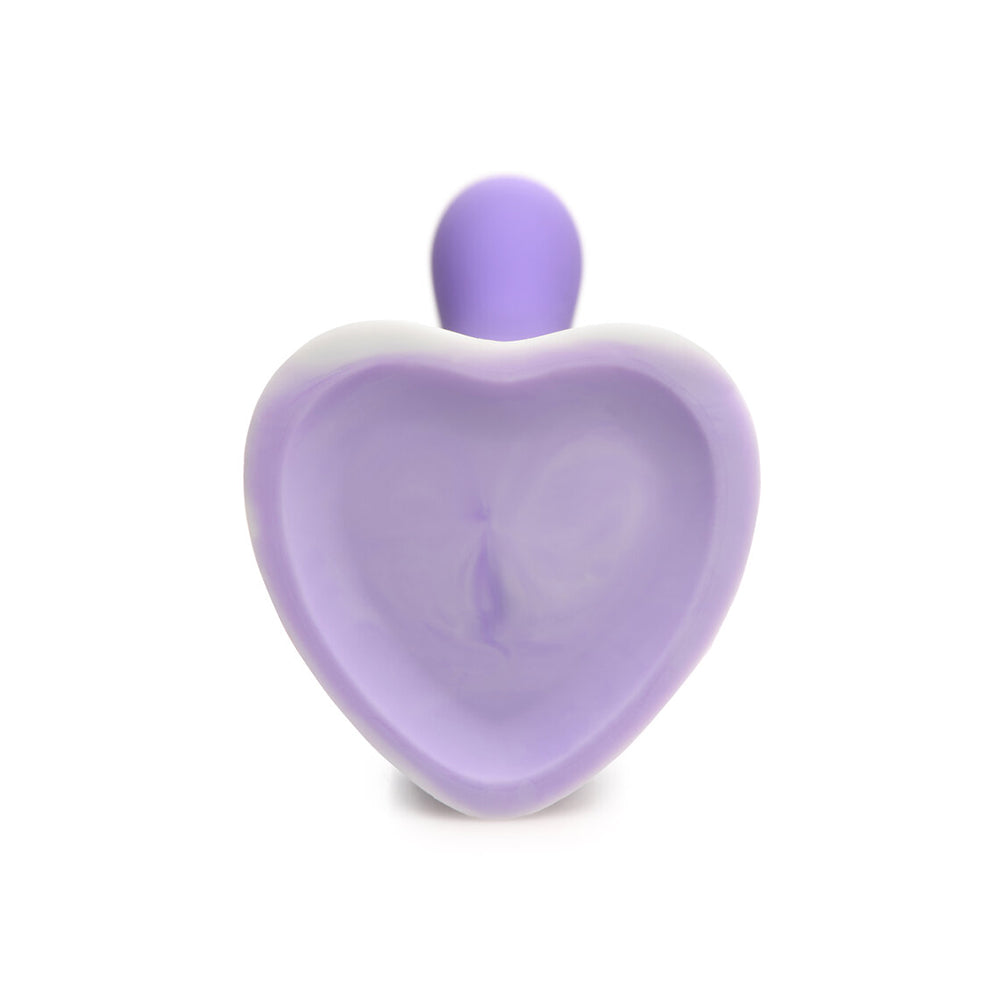 Simply Sweet Slim G-spot 7 In. Silicone Dildo Purple/white