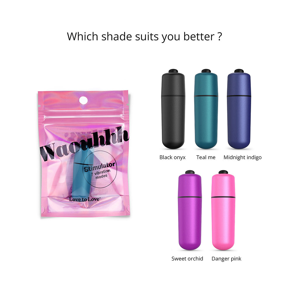 Love To Love Waouhhh 7 Mode Bullet Vibrator Teal Me