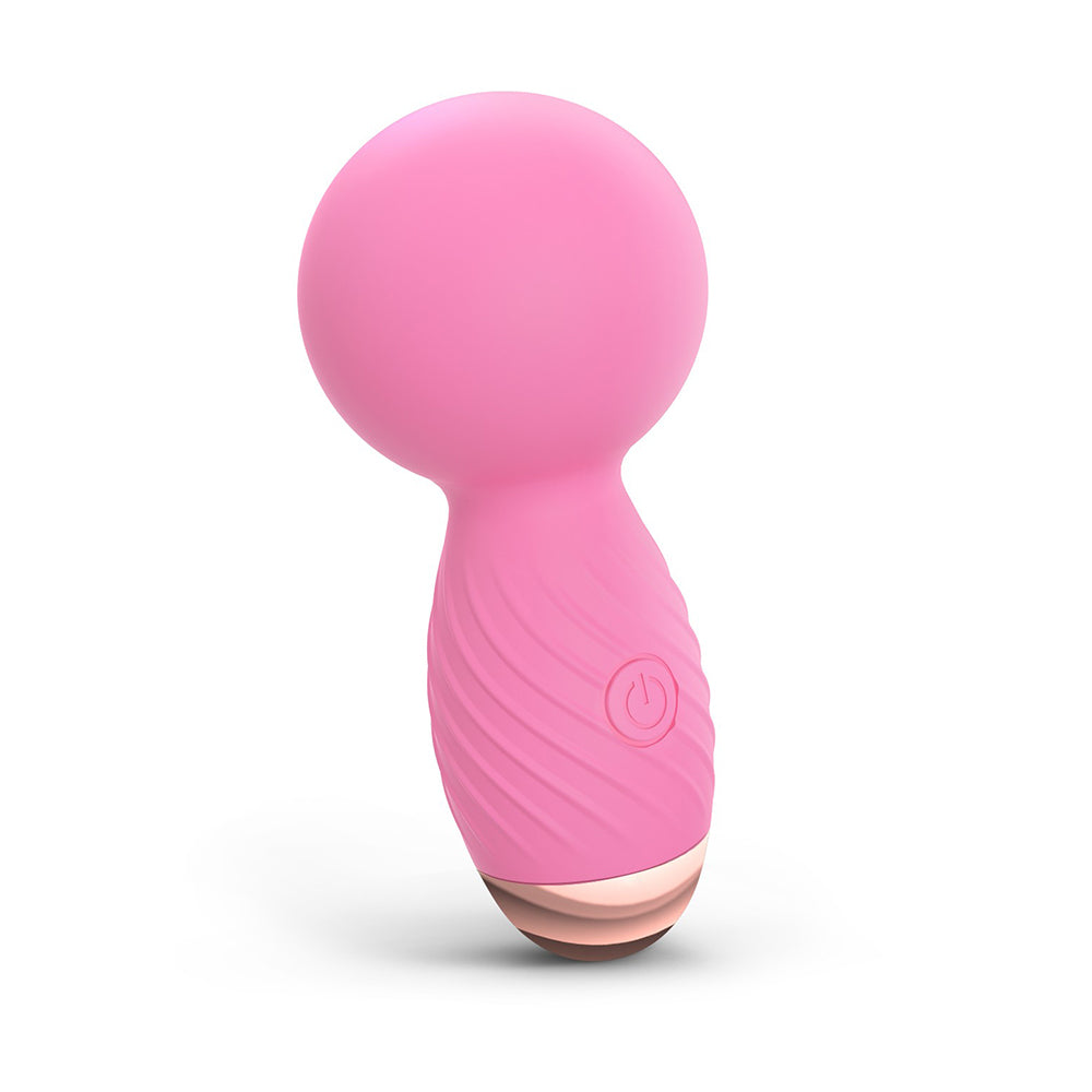 Love To Love Itsy Bitsy Rechargeable Silicone Mini Wand Vibrator Pink Passion