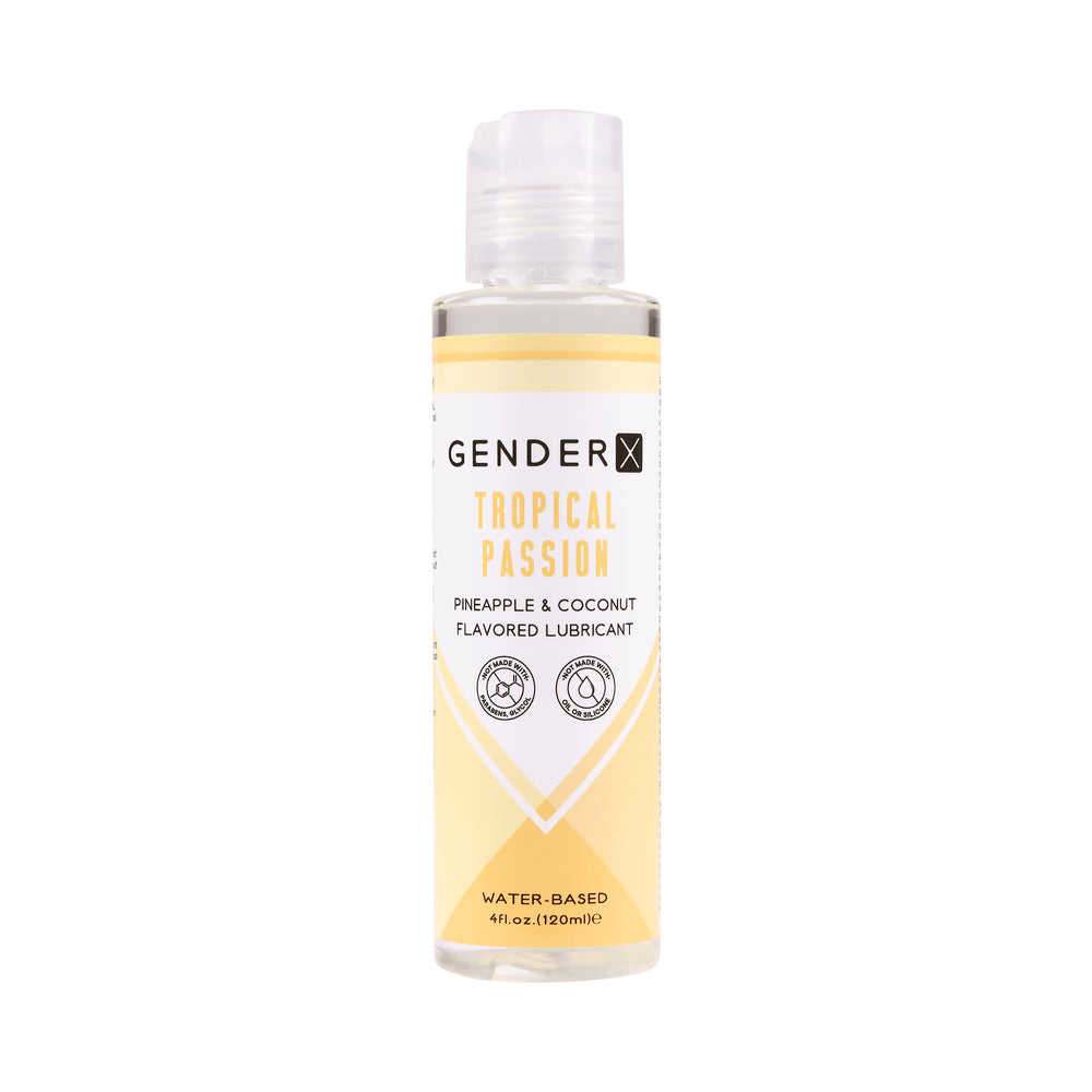 Gender X Tropical Passion Pineapple & Coconut Flavored Water-Based Lubricant 4 Oz.