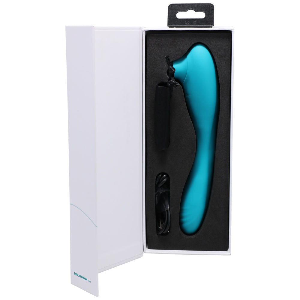 This Product Sucks Rechargeable Bendable Dual Ended Silicone Sucking Clitoral Stimulator & G-Spot Vi