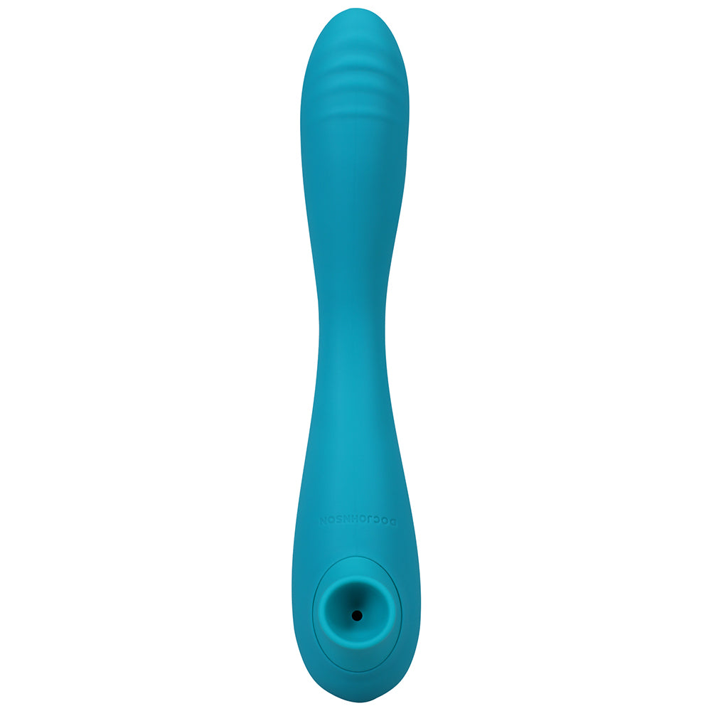 This Product Sucks Rechargeable Bendable Dual Ended Silicone Sucking Clitoral Stimulator & G-Spot Vi