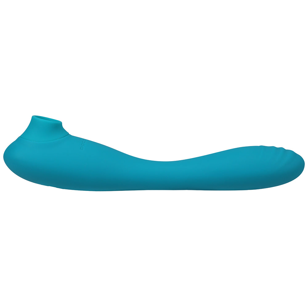 This Product Sucks Rechargeable Bendable Dual Ended Silicone Sucking Clitoral Stimulator & G-Spot Vi
