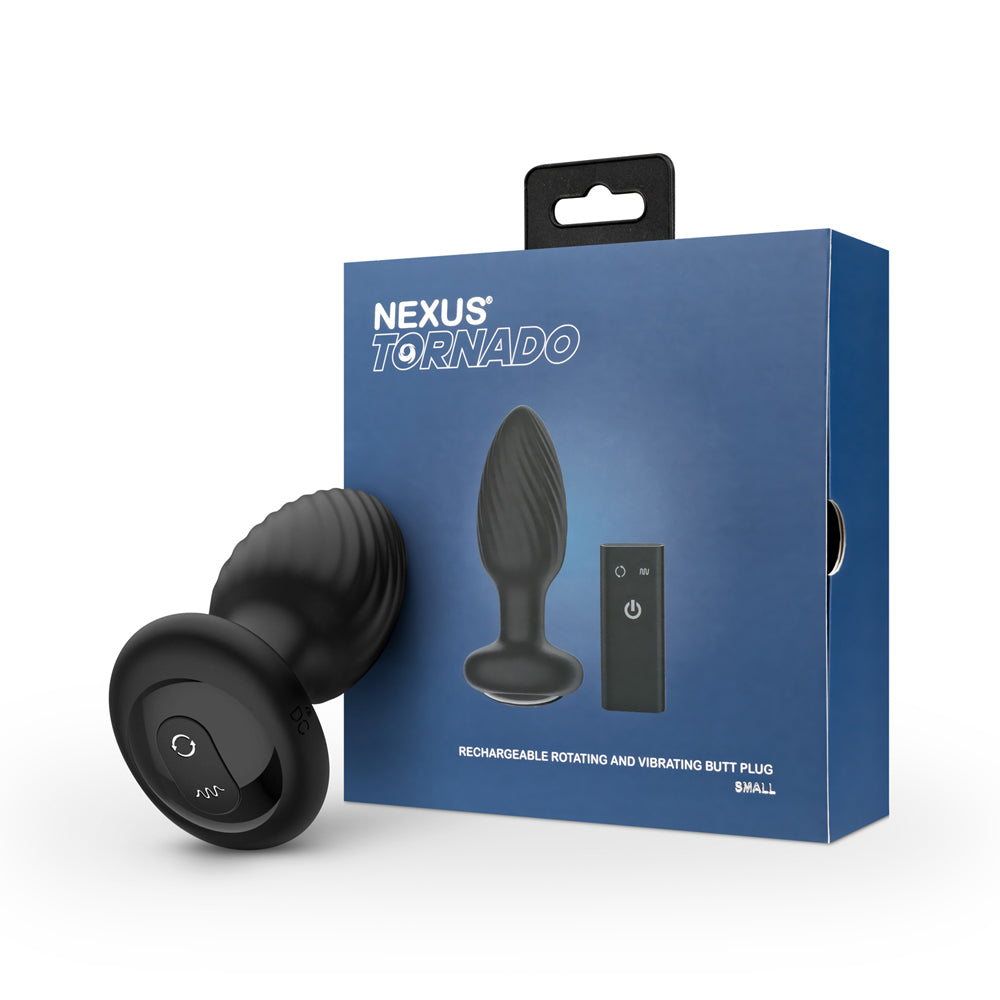 Nexus Duo Plug Rechargeable Remote-Controlled Vibrating Silicone Anal Plug Black
