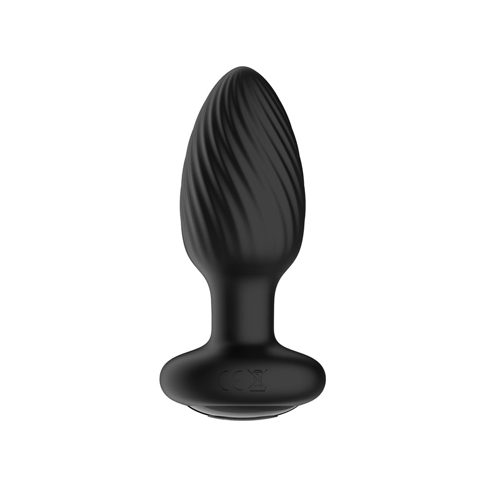Nexus Duo Plug Rechargeable Remote-Controlled Vibrating Silicone Anal Plug Black