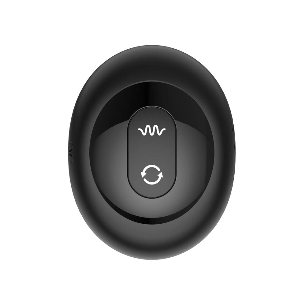 Nexus Duo Plug Rechargeable Remote-Controlled Vibrating Silicone Anal Plug Black