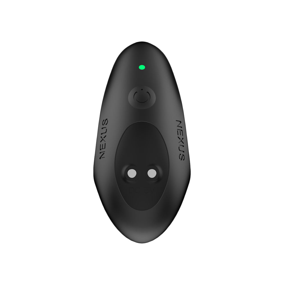 Nexus Tornado Rechargeable Remote-Controlled Rotating & Vibrating Textured Silicone Anal Plug Black
