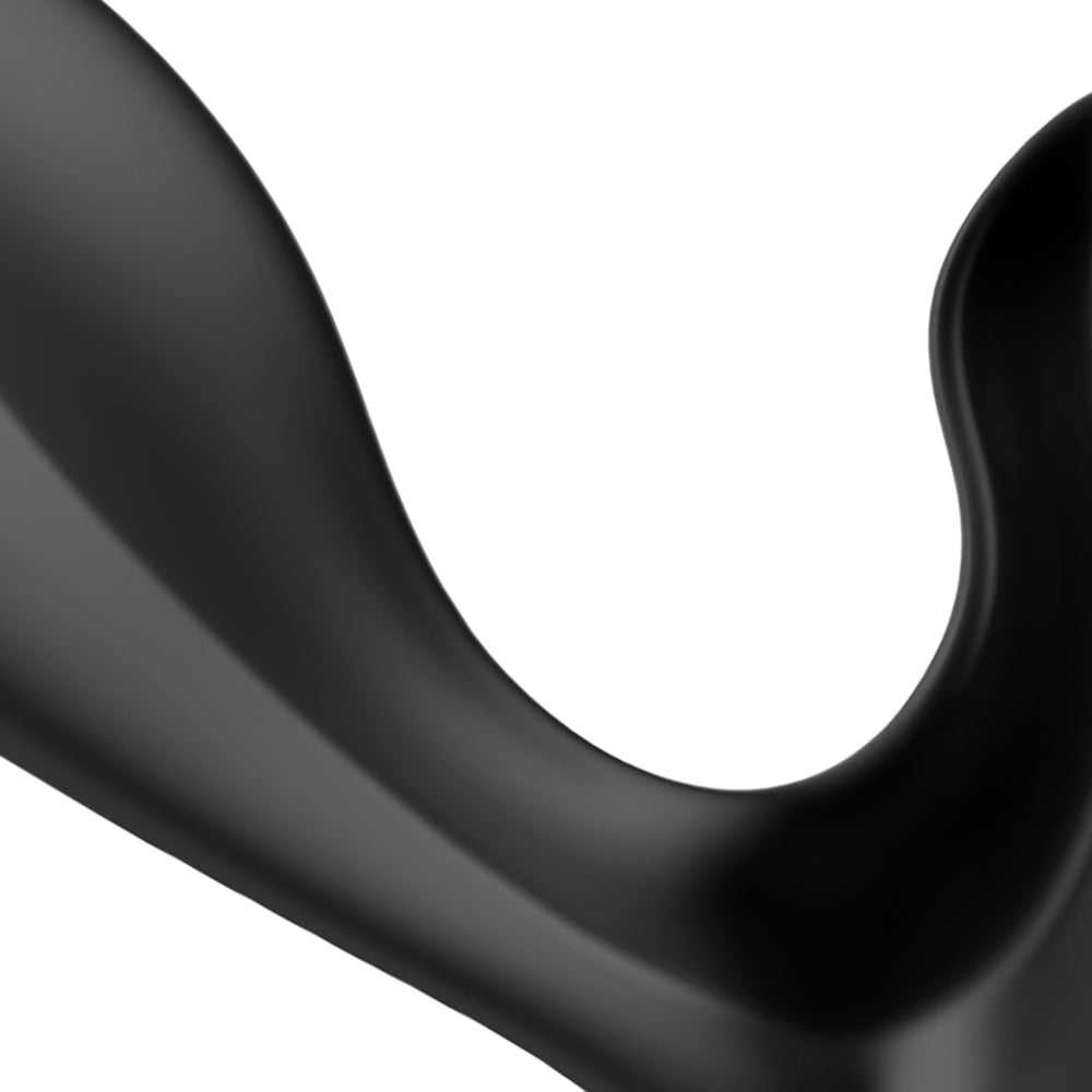 Nexus Tornado Rechargeable Remote-Controlled Rotating & Vibrating Textured Silicone Anal Plug Black