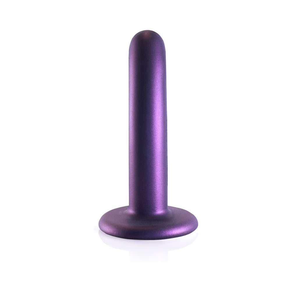 Shots Ouch! Smooth Silicone 5 In. G-Spot Dildo Metallic Purple