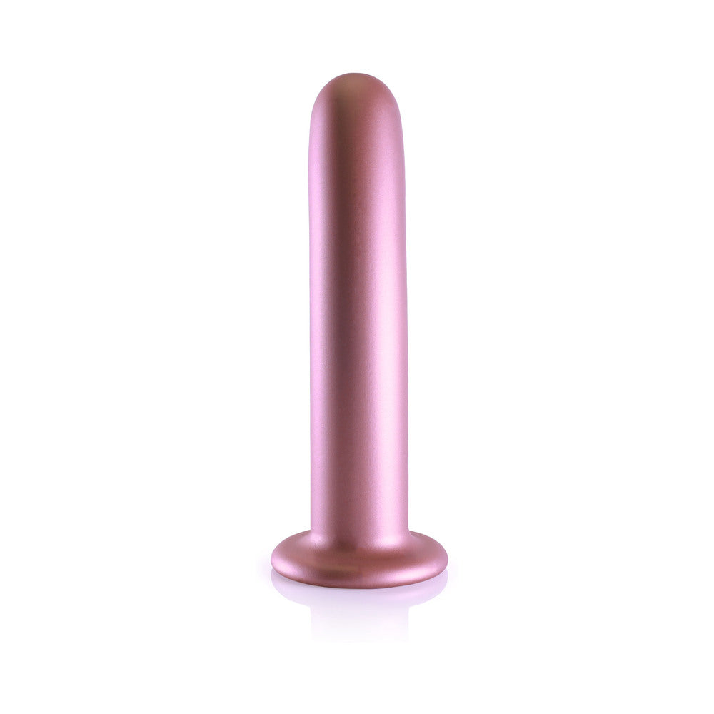 Shots Ouch! Smooth Silicone 7 In. G-Spot Dildo Rose Gold