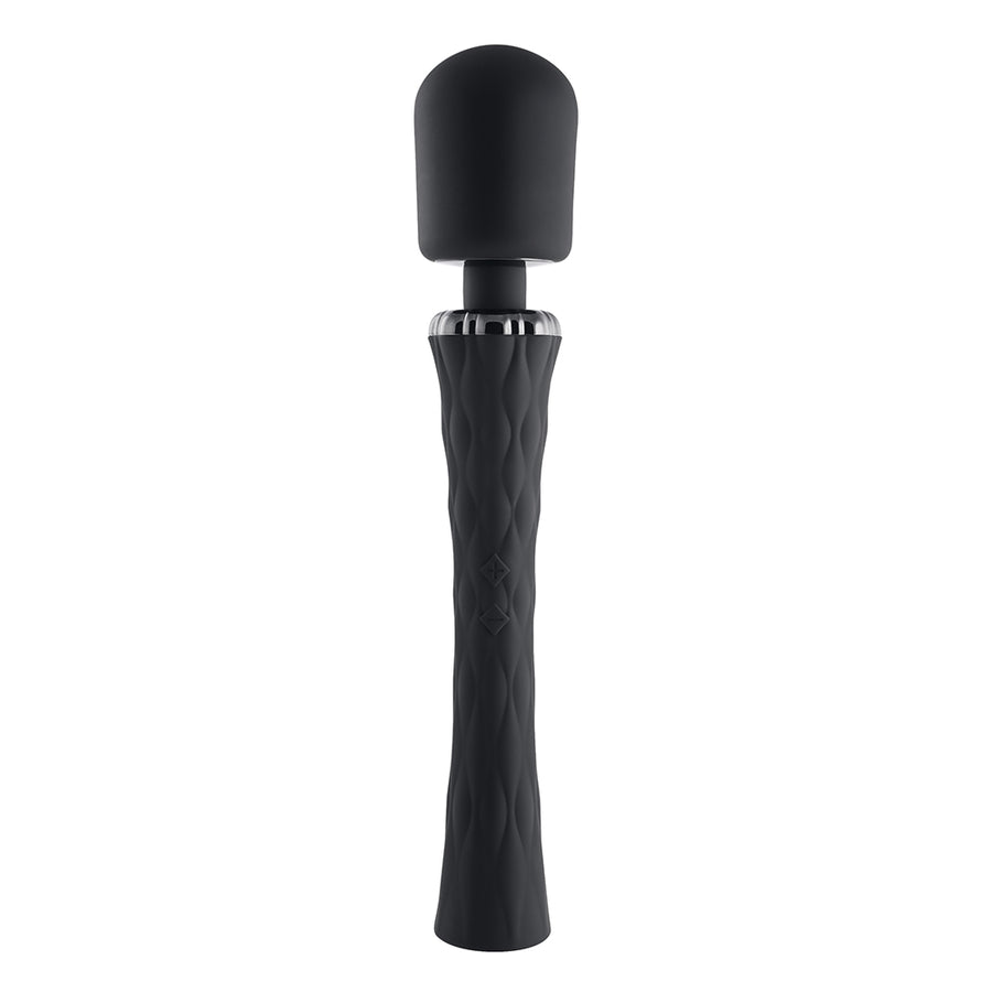 Playboy Royal Rechargeable Silicone Wand Vibrator Black