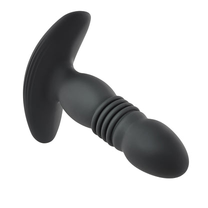 Playboy Trust The Thrust Rechargeable Remote Controlled Thrusting Vibrating Silicone Anal Plug Black