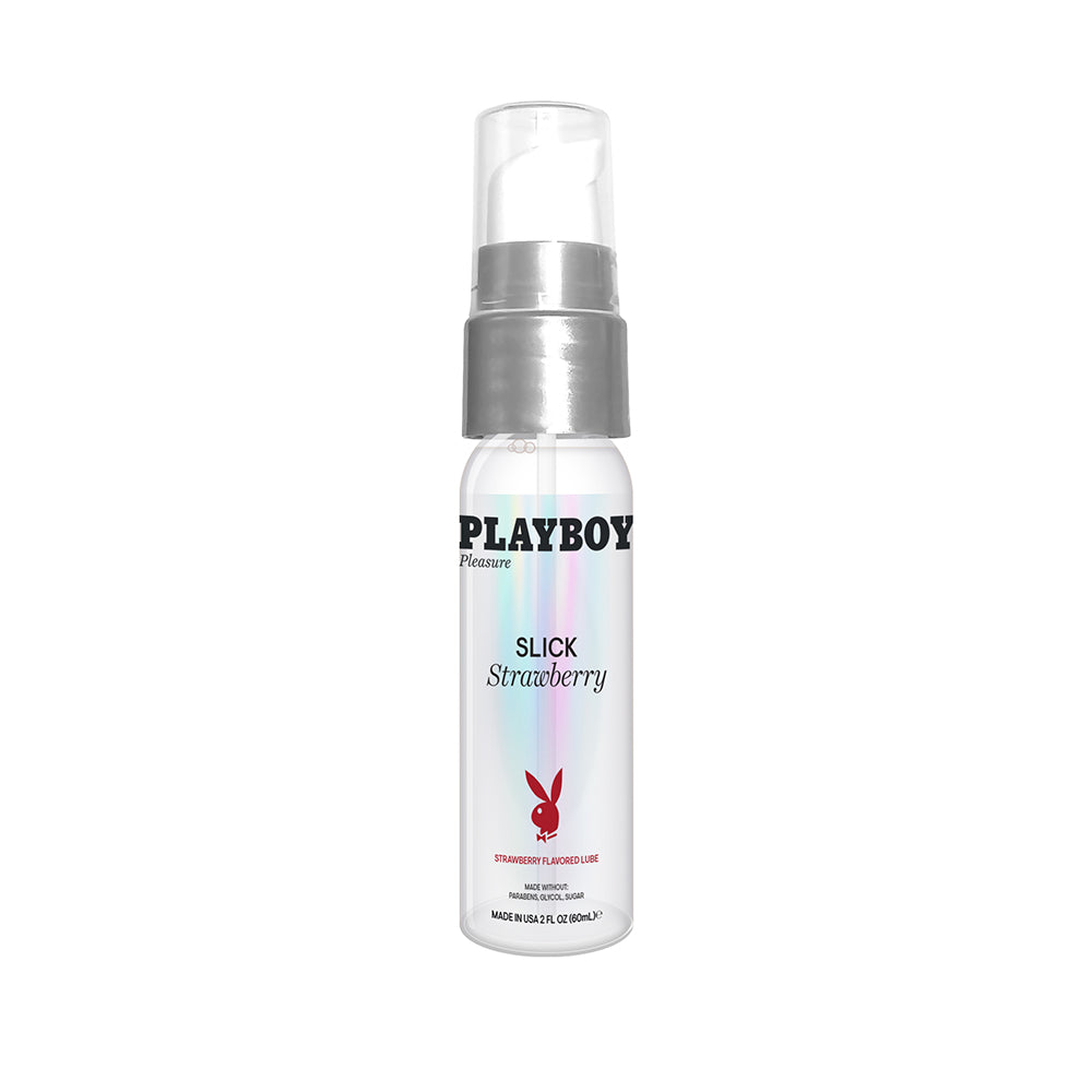 Playboy Slick Flavored Water-Based Lubricant Strawberry 2 Oz.