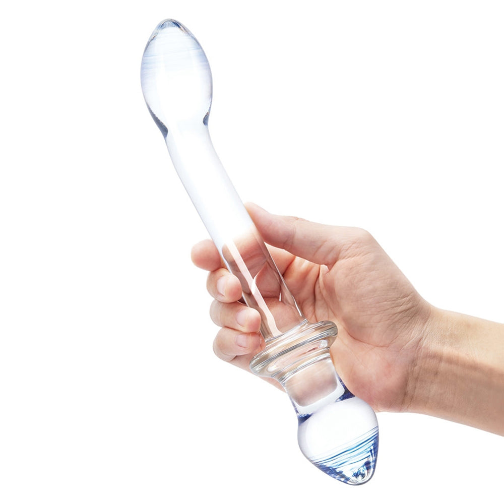 Glas Double Play 9.5 In. Dual-Ended Glass Dildo