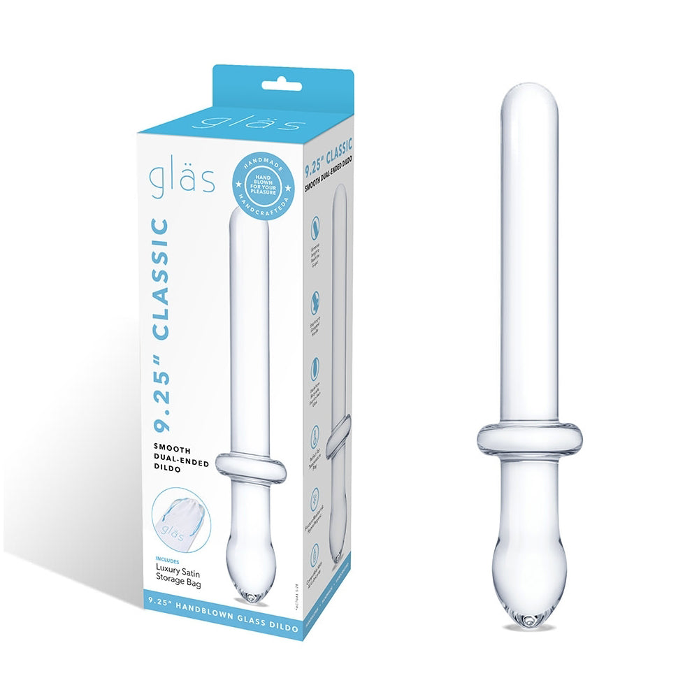 Glas Classic 9.25 In. Smooth Dual-ended Glass Dildo