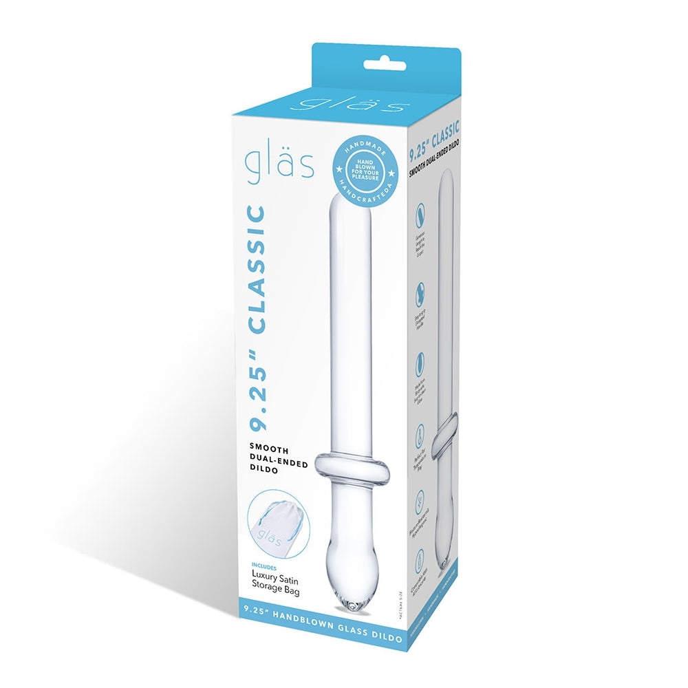 Glas Classic 9.25 In. Smooth Dual-ended Glass Dildo