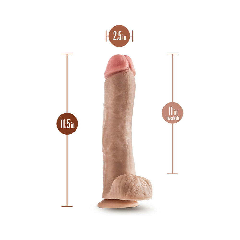 Dr Skin Mr Savage 11.5 Dildo Balls Beige