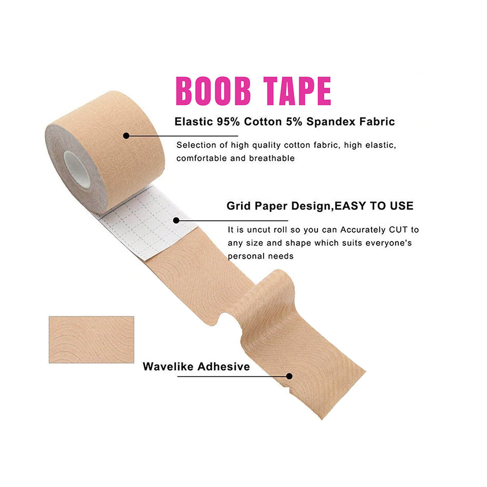 Neva Nude Boob Tape 16 Ft. Honey