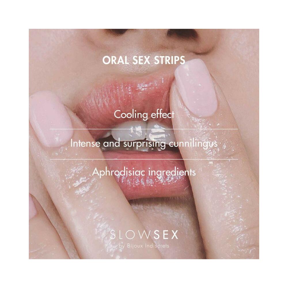 Bijoux Indiscrets Slow Sex Oral Sex Strips 7Ct