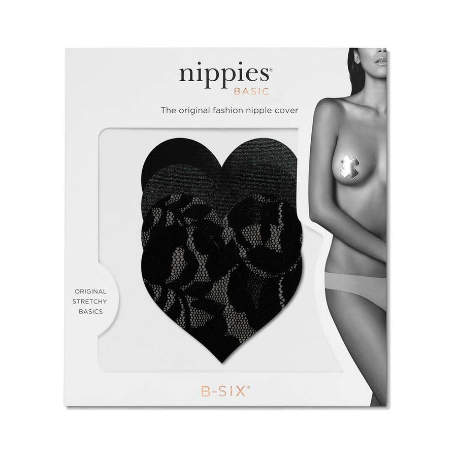 Nippies Basic Black Hearts Pasties Size C