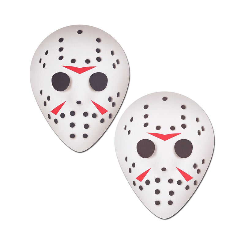 Pastease Scary Halloween Hockey Mask  White O/S